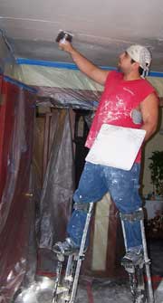 Avalanche Plastering CT NY applying basecoat