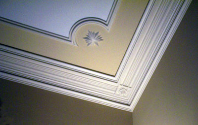 Ornamental plaster repair.