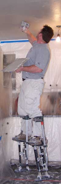 plastering